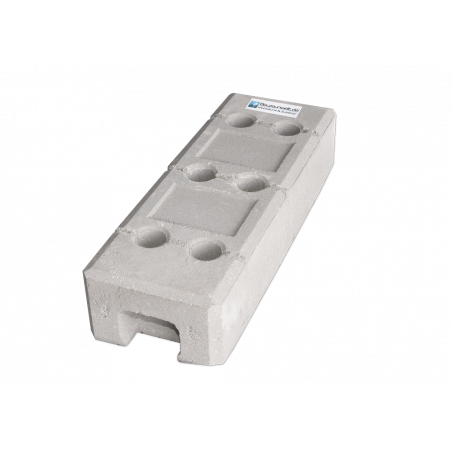 Base per recinzione da costruzione 34 kg in cemento armato
