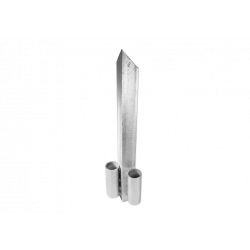 Grondhuls voor bouwhekken - insteekhuls met twee aansluitingen voor verplaatsbare hekken