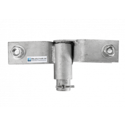 Construction fence swivel joint - for creating construction fence gates