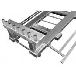 BAUZAUNWELT Pallet multifunzionale MTP 15 L 2,25 x P 0,85 m