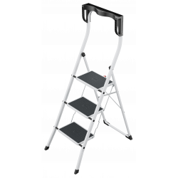 Hailo K75 ComfortLine ergonomische Stahl-Trittleiter 3 Stufen