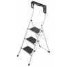 Hailo K75 ComfortLine ergonomische Stahl-Trittleiter 3 Stufen