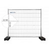 Valla móvil Construction Fence World de 11 kg y 2,20 x 2,00 m - Extra estable