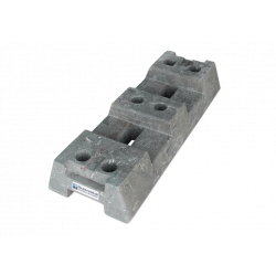 Base de valla de construcción PE 16 kg - producida de forma sostenible con PE reciclado