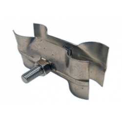 Construction fence connector 1.7 mm - construction fence clamp - for screwing together mobile fences