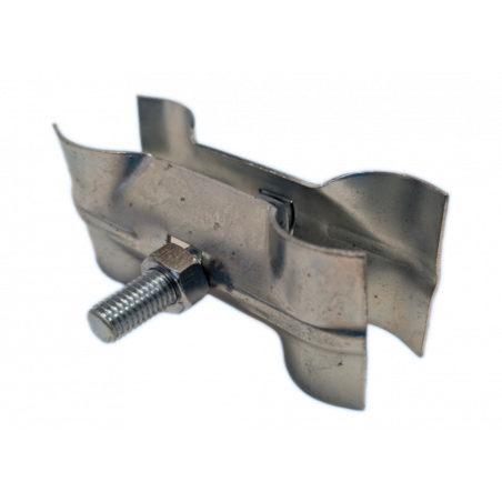 Conector para vallas de construcción de 1,7 mm - abrazadera para vallas de construcción - para atornillar vallas móviles