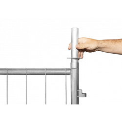 Bauzaun 1,12 m, Haken & Öse