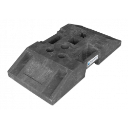 Set of 10 barrier fences according to TL including K1 base plates