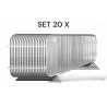 Set di 15 cancelli a barriera - Mannheimer Gitter Economy 2,30 m - 10 kg - zincati