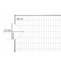 BAUZAUNWELT 14 kg Bauzaun EUTOP Exklusiv Draht 3,2 x 3,2 mm